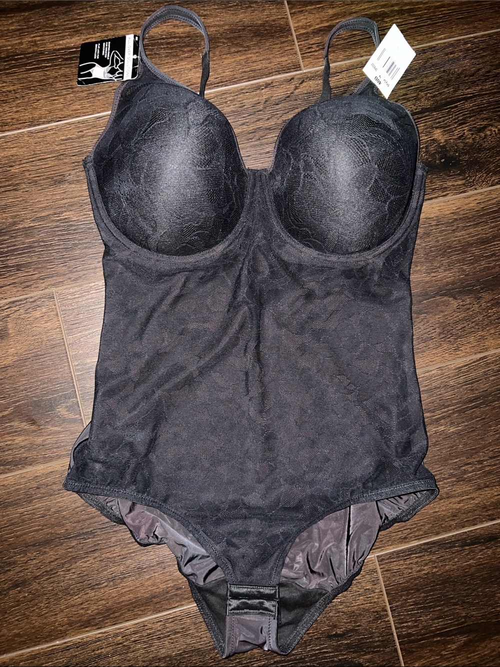 Bali Ultra Light Body Shaper with Lace, Black, Size: 40D